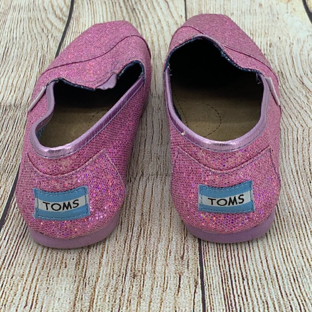 🎉Toms Pink Glitter Slip Ons - Picture 6 of 12
